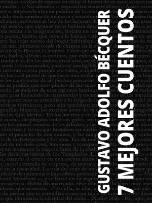 cover image of 7 mejores cuentos de Gustavo Adolfo Bécquer